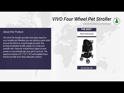 VIVO Four Wheel Pet Stroller