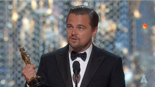 Leonardo DiCaprio winning Best Actor | 88th Oscars (2016)