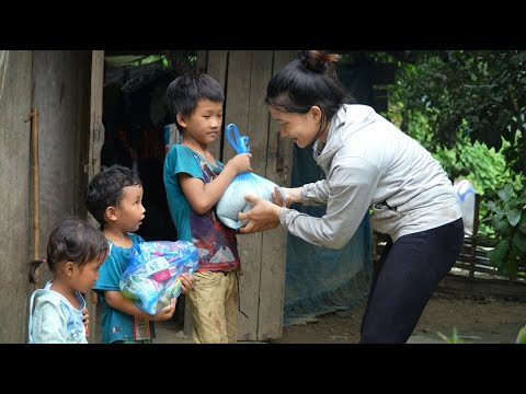 FULL VIDEO 35 DAY : harvesting & helping the poor || Ly Tieu Nu