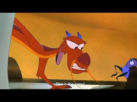 Mulan (1998)  - Mushu takes this war into his own hands