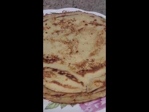 Quick and easy Crepe Recipe. Thin Pancake for breakfast