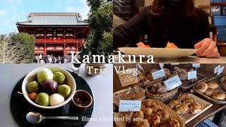 TRIP VLOG | 日帰りで行く鎌倉ひとり旅, 自由気ままに旅をする🐝🩵カフェ巡り☕️ (ENG SUB)