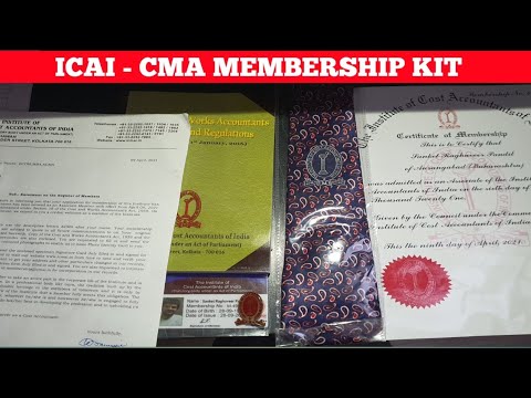 UNBOXING ICAI-CMA MEMBER WELCOME KIT FOR A FRESHLY QUALIFIED CMA I MOTIVATION