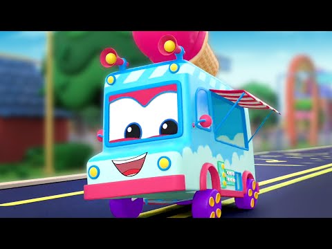 Wheels On The Ice Cream Truck, Vehicle Song And Nursery Rhymes for Children