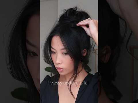 Messy updo tutorial