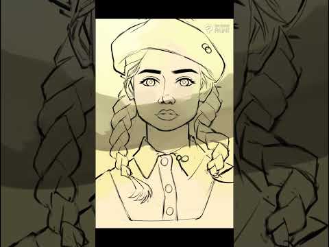 Tiny Braids 1 | Anime Portrait Speedpaint #shorts #art