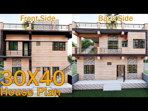 🏡 30x40 House Design | 1200sqft | Full Walkthrough Interior | Home Design Decore #ShivajiHomeDesign