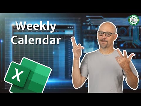 Excel Weekly Calendar