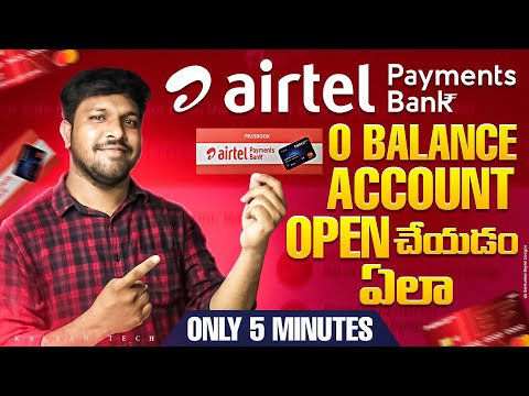 How To Open Airtel Bank Zero Balance Saving Account Telugu | Airtel Payments Bank Account Open