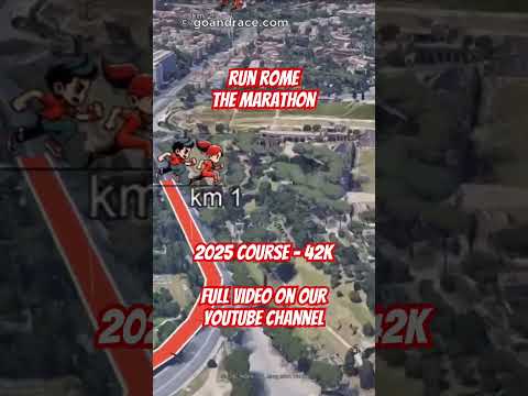 Run Rome The Marathon 2025: fly over the marathon course! Video of the race path.