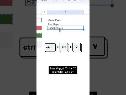 Short cut sering kepake di Google Sheets #googlesheets #shortcut #viusal