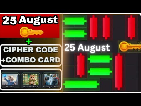 Hamster Kombat mini game 25 August / puzzle game / Puzzle game Solved / cipher codes | #livefeed #yt