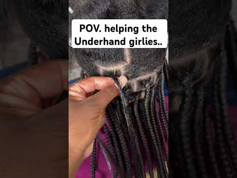 For underhand girlies watch this!!#foryou #braids #hairstyles #subscribe