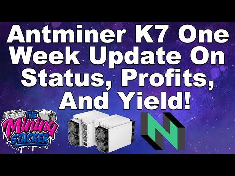 Bitmain Antminer K7 Crypto ASIC Miner Update.How Much CKB am I making on this Nervos Network Miner ?