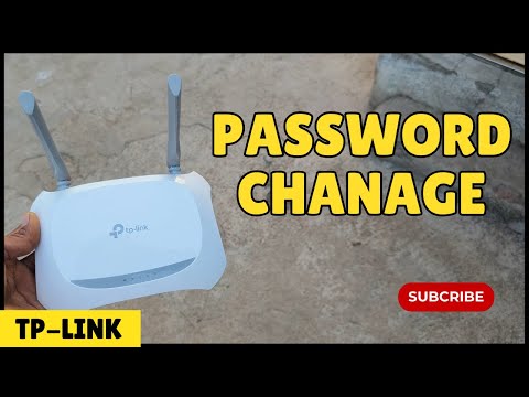 How to change wifi password tp link router (TL-WR850N)