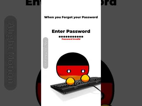 ⭐| When you forgot your password // #viral #funny #edit #shorts #memes #comedy #fyp #countryballs |⭐