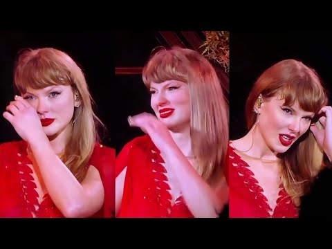 Taylor Swift crying like a baby at the Last Eras Tour Show in Toronto...