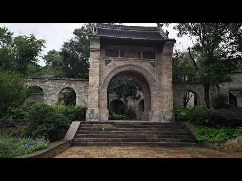 建在山沟中的中国古村落，中国明清时期的古建筑，河南巩义的海上桥村