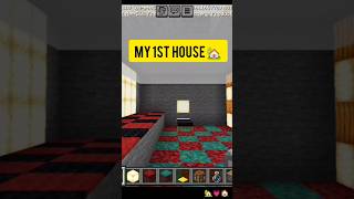 My 1st Minecraft House🏠 #Minecraft #FirstBuild #GamingJourney #MinecraftHouse #game #GamingCommunity