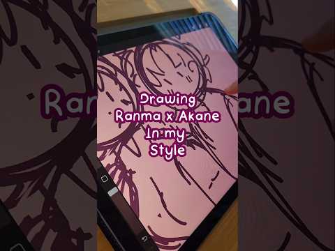 Ranma x Akane #ranmal #akane #anime #ship #doodle #sketch #fanart #ipad #procreate