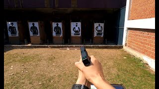 [ซ้อมยิงปืน] ซ้อมขำๆวันหยุด ด้วยปืน glock 19 สนามศรภ. Gopro 9