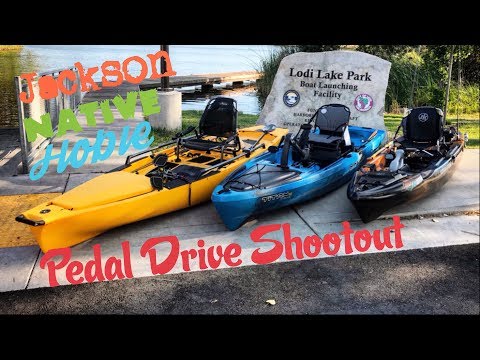 Pedal Drive Shootout: Native Titan VS Hobie PA VS Jackson Coosa FD