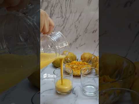 Mango Milkshake: The Easiest & Most Delicious! #mangoshake #mango #refreshing #youtubeshorts