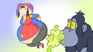 Pomni Big Belly Balloon Burst the Amazing Digital Circus Animated Comedy Hilarious Cartoon