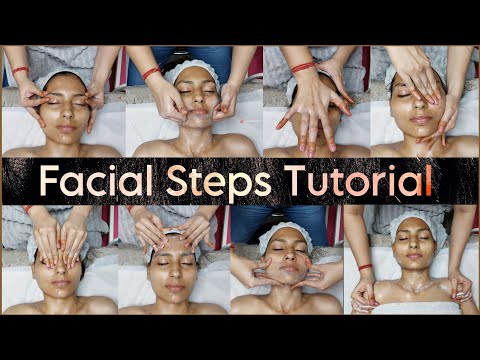 Facial Steps | Facial at parlour | Facial steps Tutorial | Proper hand movements Techniques.🙌