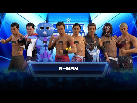 WWE 2K22 - AWA knockdown: 8 Man Battle royal