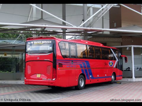 අලුත් බස් එකෙන් රවුමක් , Inside view of new SLTB king long bus