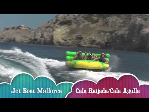 Jet Boat Mallorca Fahrt mit dem UFO in der Cala Agulla/Cala Ratjada HD