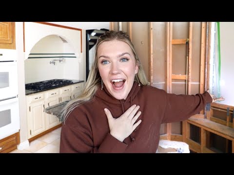 TEARING DOWN MY HOUSE!! *kitchen demo*