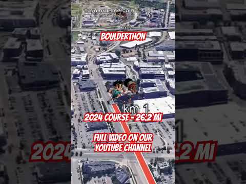 Boulderthon 2024: fly over the marathon course! Video of the race path.