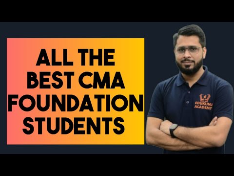 Instruction For All CMA FOUNDATION STUDENTS| CMA FOUNDATION EXAMS | Kunjay Gaurav