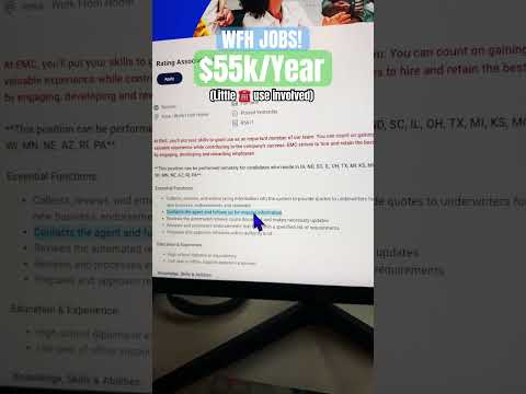 🤑 $55k/year WFH Job! Little ☎️ use required! Apply asap #onlinejobs #workfromhome