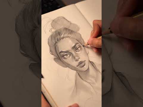 Stylize portrait process #shorts