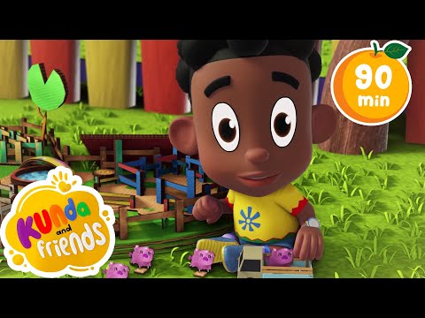 Farm Song + More Fun Nursery Rhymes | Songs For Kids | Kids Cartoons | Kunda & Friends