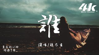 趙乃吉 - 誰(治癒版)『面對你的背叛 無力挽回，告別你的無情 我的無悔。』【高音質|動態歌詞Lyrics】♫