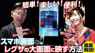 【絶対便利！　簡単＆楽しい！】スマホ画面をレグザの大画面に映す方を法徹底解説