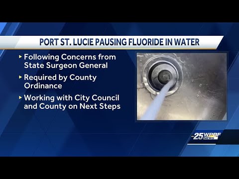 Port St. Lucie halts fluoride addition to drinking water