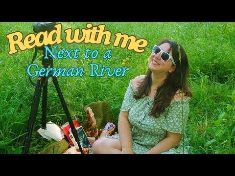 Read with Me: 1 hour by a River in Germany | Nature, Trains, and Bell Sounds