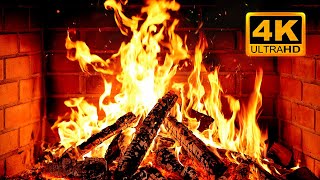 🔥 Cozy Fireplace 4K (12 HOURS). Fireplace with Crackling Fire Sounds. Fireplace Ambience