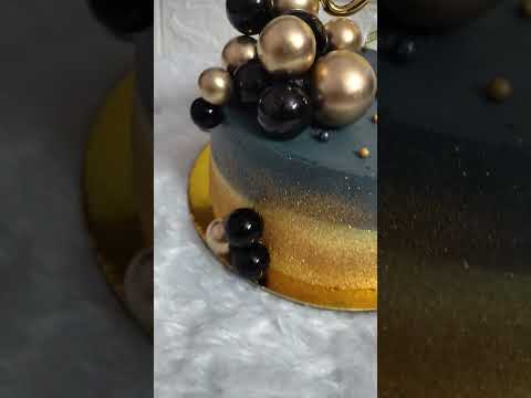 #nadaaniyan #butterscotchcake #blackandgold #newreels #reelsofcake