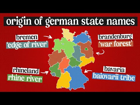 How Did Each German State Get Its Name?