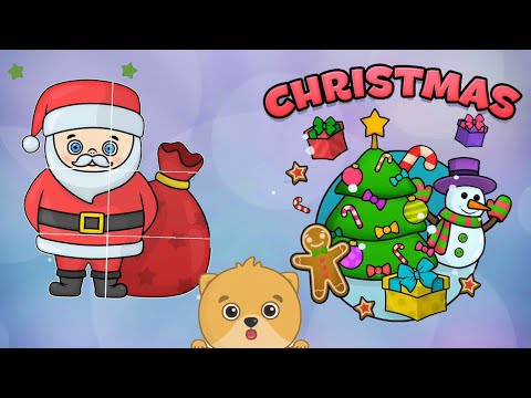 Toddler Puzzle games - Christmas Coloring and Puzzle for Children