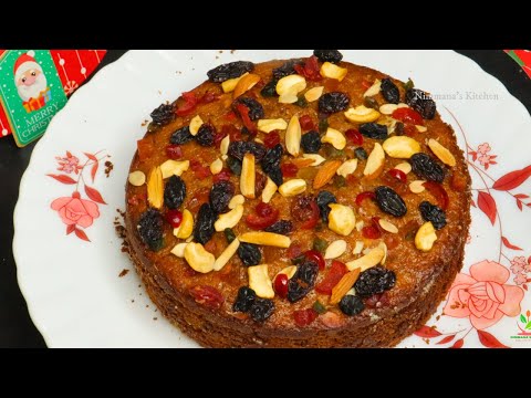 Instant Christmas Fruit cake😋👌No soak, egg less Christmas cake I Christmas Plum Cake I Fruit Cake