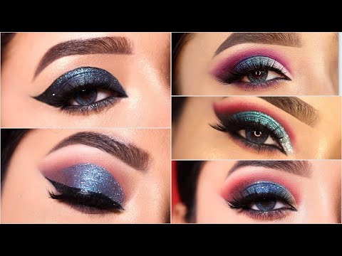 5 Best Blue Eyeshadow Look || Simple and Easy Party Eyeshadow Looks || Shilpa