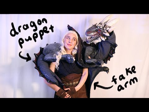 I Made a Dragon Puppet! (in a week)