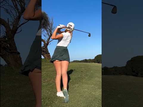 Amazing Golf Swing you need to see | Golf Girl awesome swing | Golf shorts | Grace Hallinan